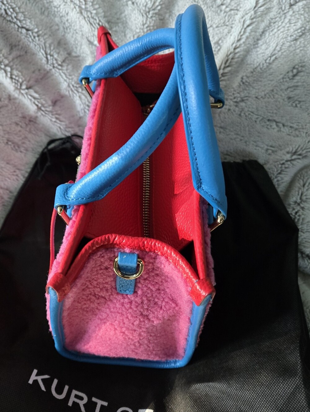 Kurt Geiger Pink, Red & Blue Mini Tote - Picture 7 of 8
